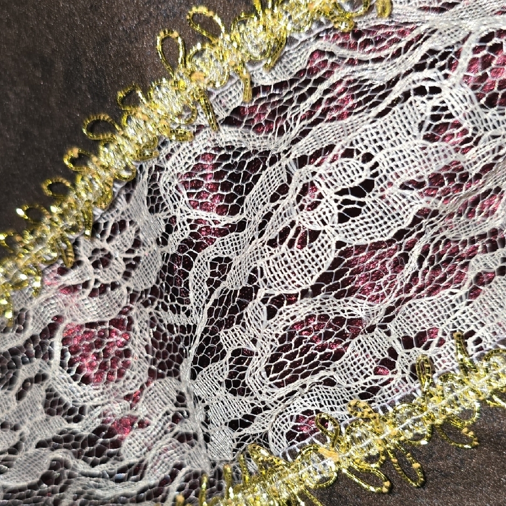 Elegant Lace and Velvet Like Costume. Includes pirate eye patch&headband tie. - Picture 9 of 9